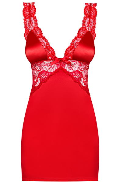 Obsessive Secred Chemise & Thong Red - Seksīga apakšveļa 3