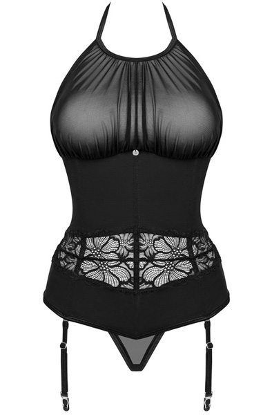 Obsessive Serafia Corset Black - Korsete 3