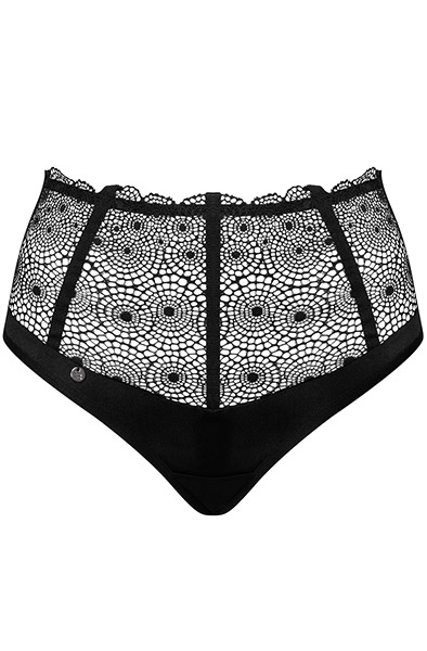 Obsessive Sharlotte Panties Black - Mežģīņu apakšbiksītes 3
