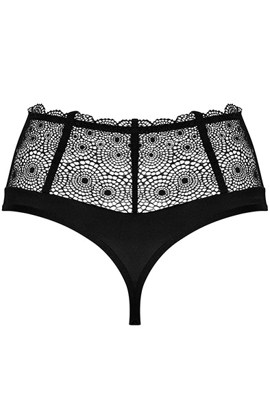 Obsessive Sharlotte Panties Black - Mežģīņu apakšbiksītes 4