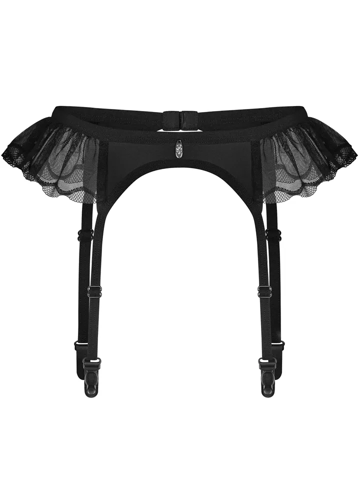 Obsessive Stelisa Garter Belt Black - Zeķes jostas turētājs 4