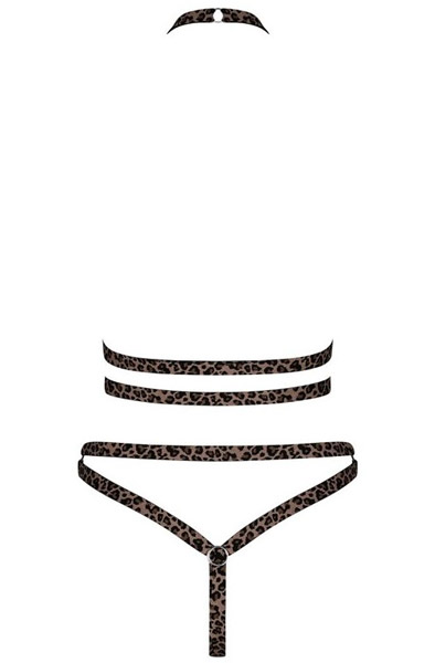 Obsessive Tigrita 2-pcs Set Brown - Seksīga apakšveļa 4
