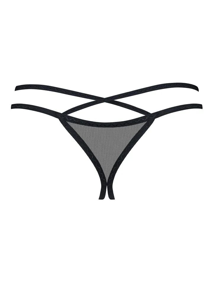 Obsessive Vila Blanes Crotchless Thong - Biksītes bez kājstarpēm 3 [full]