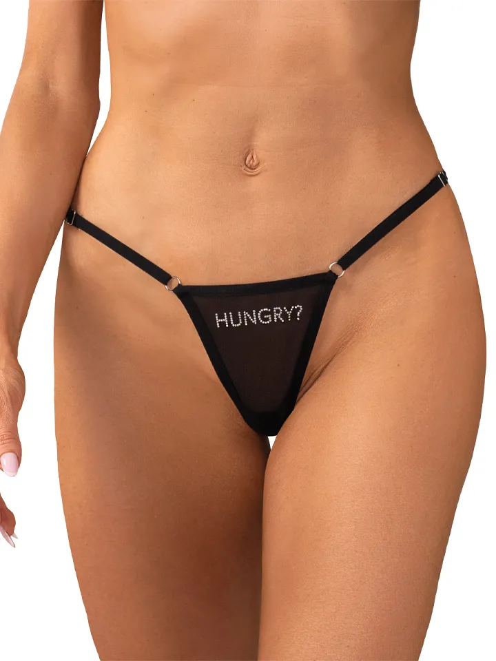 Obsessive Violami Hungry Thong Black - Stringtrosor 1 [full]