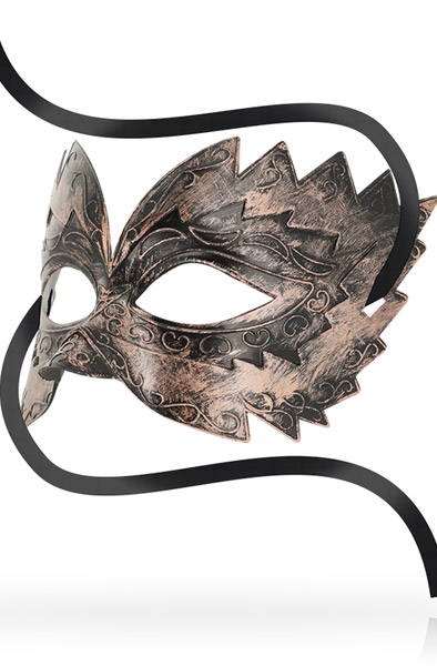 Ohmama Masks Venetian Eyemask Copper - Maska 2