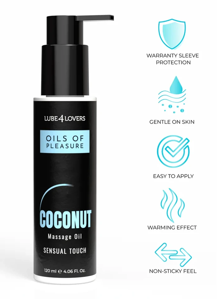 Oils Of Pleasure Coconut Massage Oil 120 ml - Kokosriekstu masāžas eļļa 2 [full]