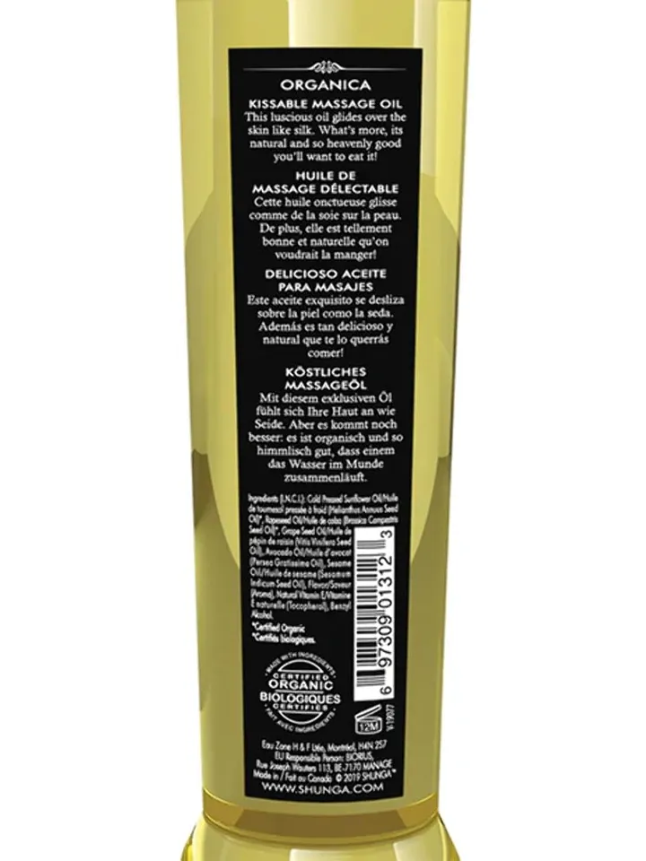 Organica Naturelle Massage Oil 240 ml - Masāžas eļļa 2 [full]