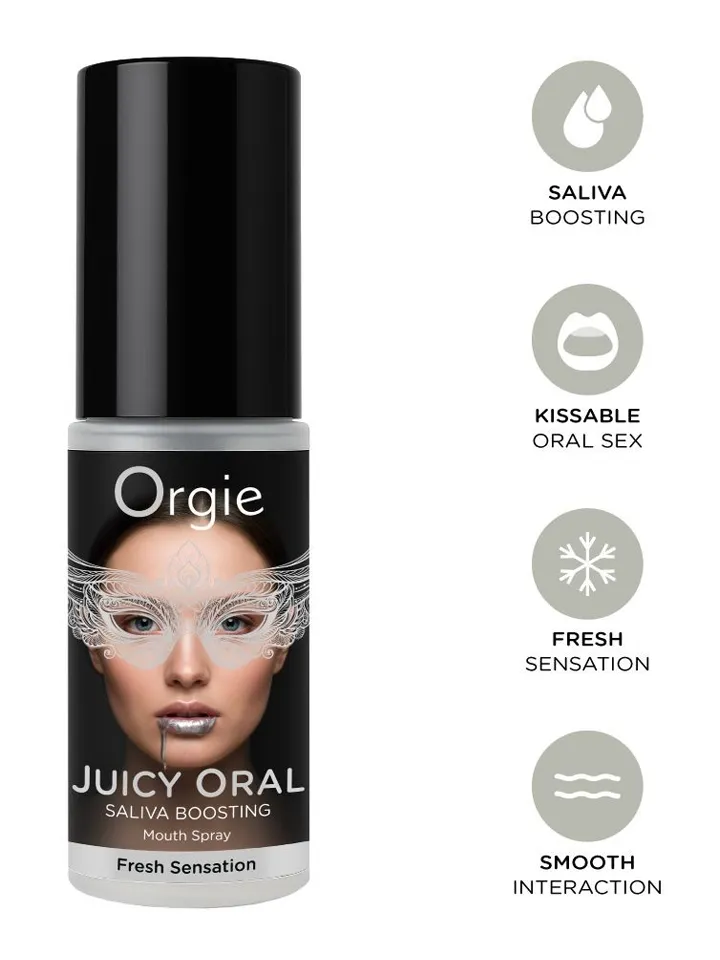Orgie Juicy Oral Saliva Boosting Mouth Spray 15 ml - Labāks orālais sekss 2 [full]