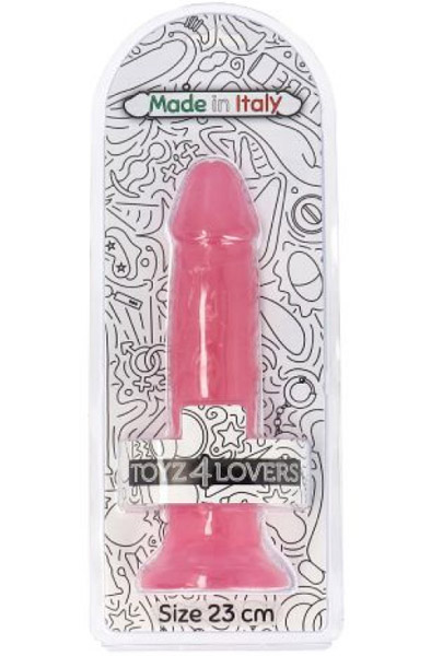 Ottavio Dildo Transparent Pink 23 cm - Dildo 4