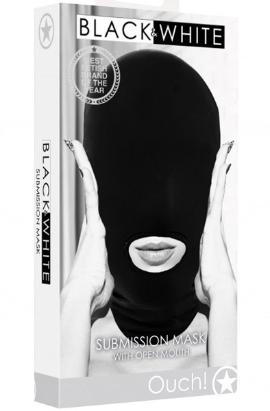Ouch Submission Mask With Open Mouth - BDSM maska 2