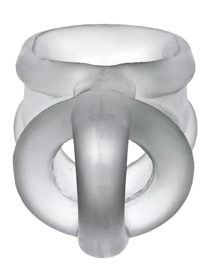 Oxballs Ballsling Ball Splitter Clear Ice - Dzimumlocekļa un sēklinieku maisiņa gredzeni 2 [full]