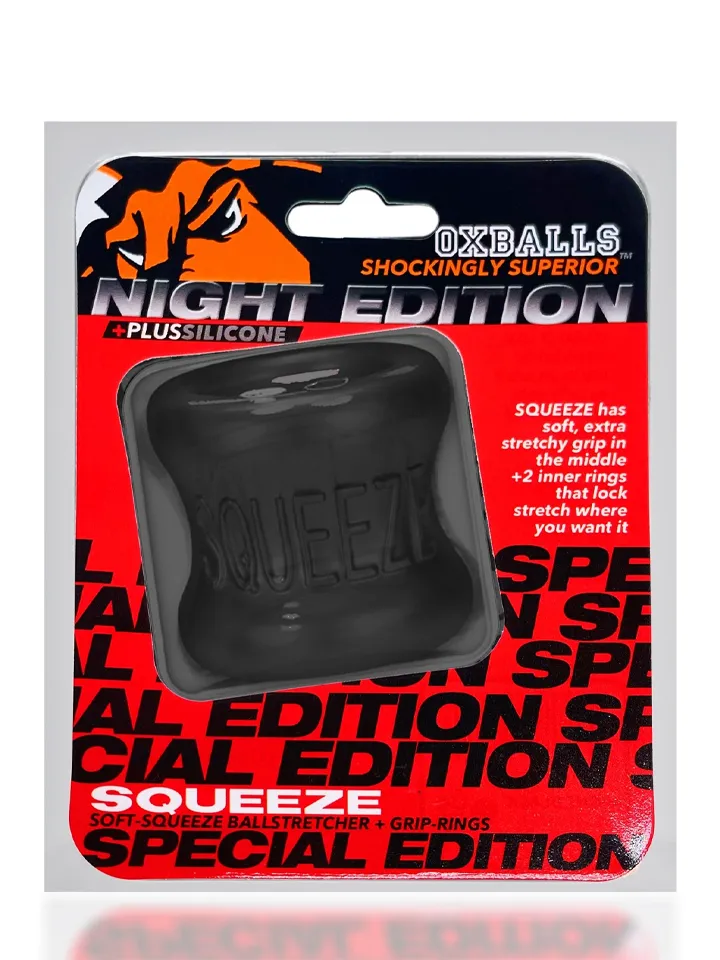 Oxballs Squeeze Soft Grip Ballstretcher Night Black - Bumbu nestuves 3 [full]