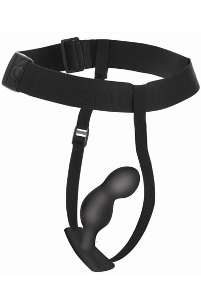P-Spot Plugger Anal Plug With Harness & Remote Control - Prostatas vibrators 1