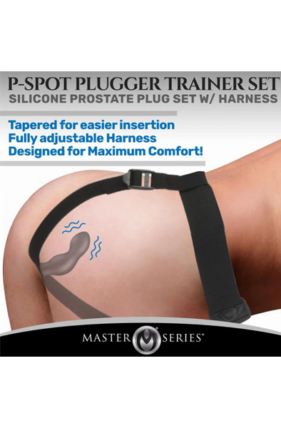 P-Spot Plugger Anal Plug With Harness & Remote Control - Prostatas vibrators 4