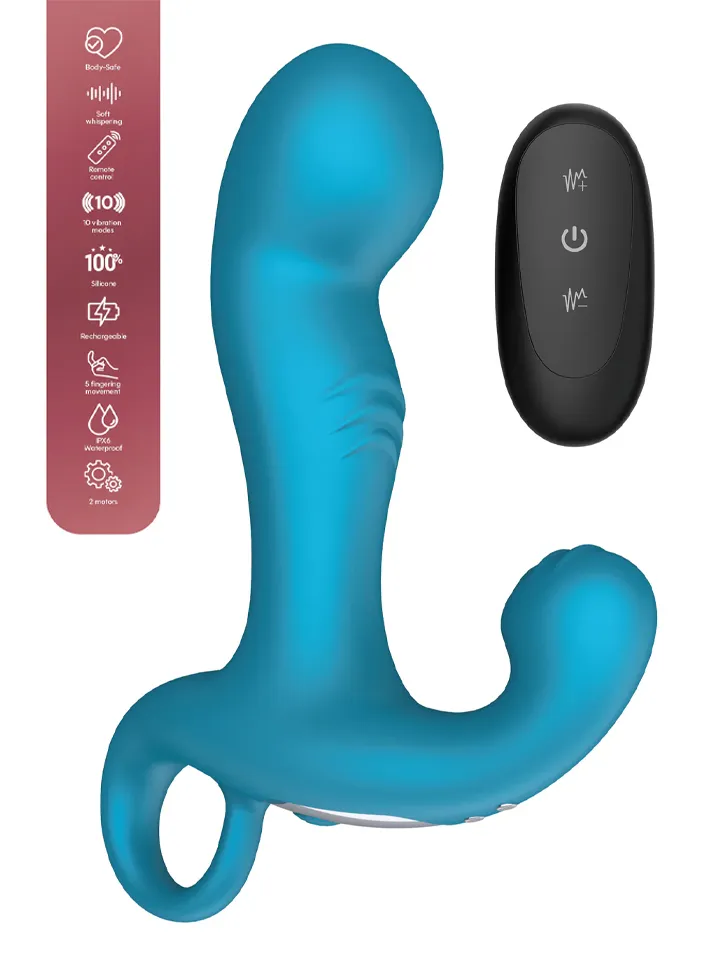 P-spot Tapper Plug Vibrating + Remote - Prostatas stimulators 1 [full]