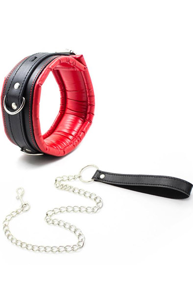 Padded Collar With Metal Leash - Verdzības apkakle & amp; Pāris 1