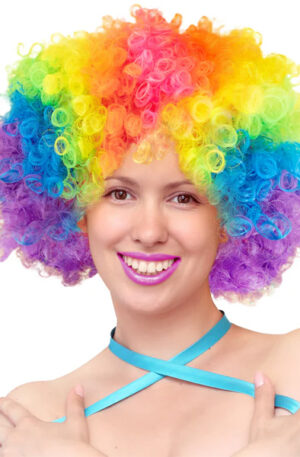 Party Wig Afro Colored Hair - Parūka 1