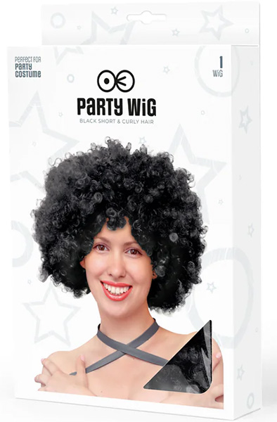 Party Wig Black Afro Hair - Parūka 2