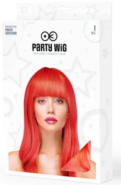 Party Wig Long Straight Red Hair - Parūka 2
