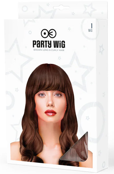 Party Wig Long Wavy Brown Hair - Parūka 2