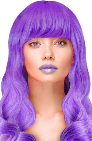 Party Wig Long Wavy Purple Hair - Parūka 1