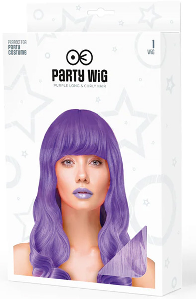 Party Wig Long Wavy Purple Hair - Parūka 2