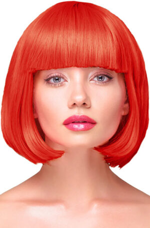 Party Wig Short Straight Red Hair - Parūka 1