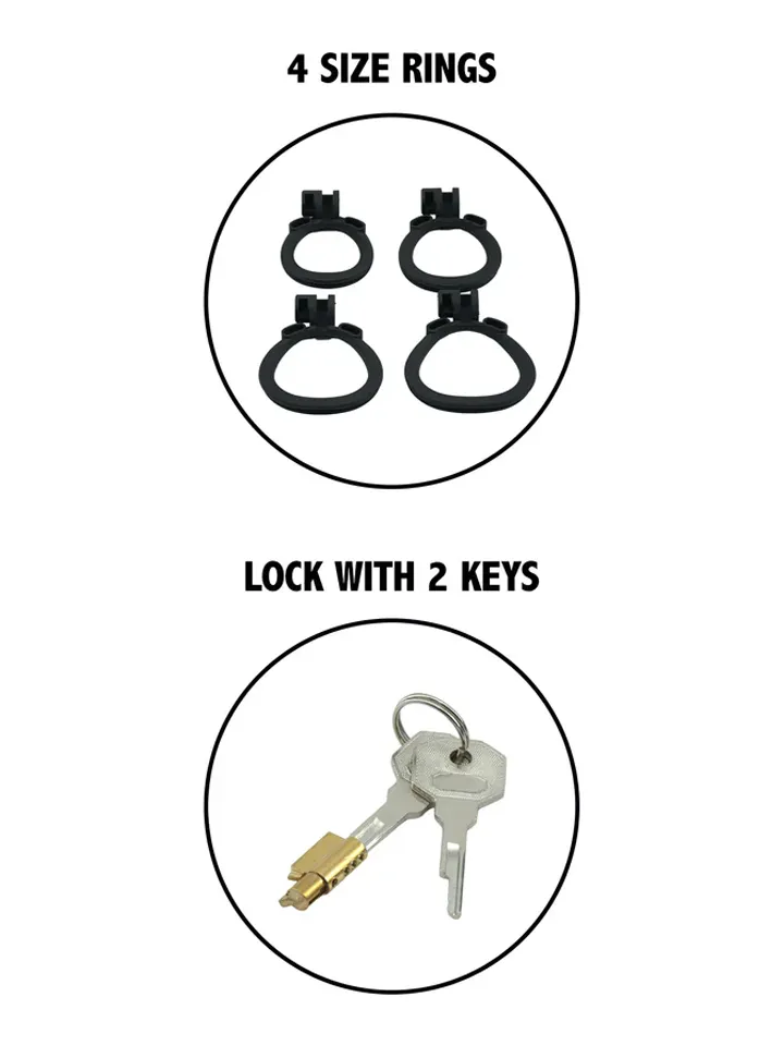 Penis Prison Cock Cage Long - Šķīstības būris 4 [full]