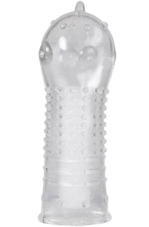 Penis Sleeve With Stimulating Texture Dots & Ribs - Penisa piedurkne 1