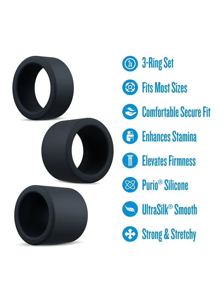 Performance Plus Accelerate Cockring Set - Gaiļa gredzenu komplekts 2 [full]