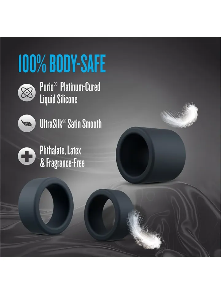 Performance Plus Accelerate Cockring Set - Gaiļa gredzenu komplekts 4 [full]