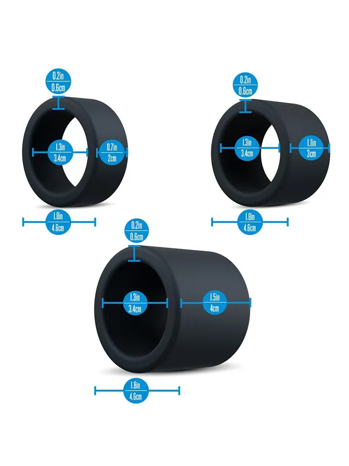 Performance Plus Accelerate Cockring Set - Gaiļa gredzenu komplekts 6 [full]
