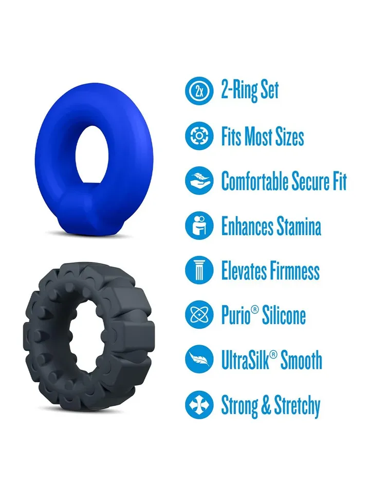 Performance Plus Engage Cockring Set - Gaiļa gredzenu komplekts 2 [full]