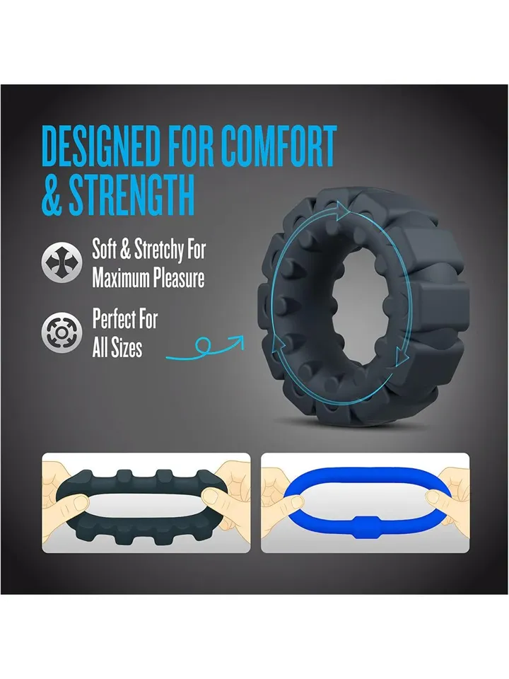 Performance Plus Engage Cockring Set - Gaiļa gredzenu komplekts 4 [full]