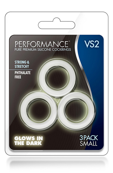 Performance VS2 Cock Rings Small White - Gaiļa gredzenu komplekts 2