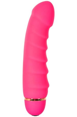 Pink Amazing Ribbed Vibrator - Vibrators 1