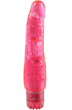 Pink Pleasure Slim Penis Shaped Vibrator - Vibrējošs dildo 1