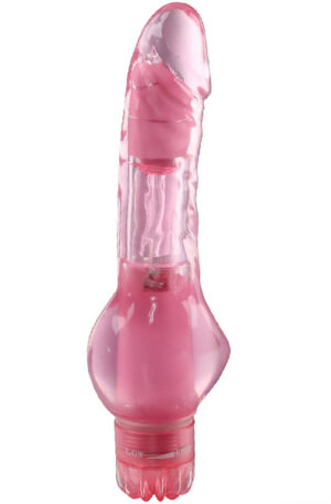 Pink Satisfaction Slim Penis Shaped Vibrator - Vibrējošs dildo 1