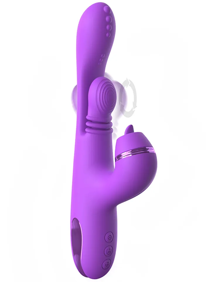Pipedream Fantasy For Her Intimotion Pulse Pro - Trušu vibrators ar rotējošu mēli 1