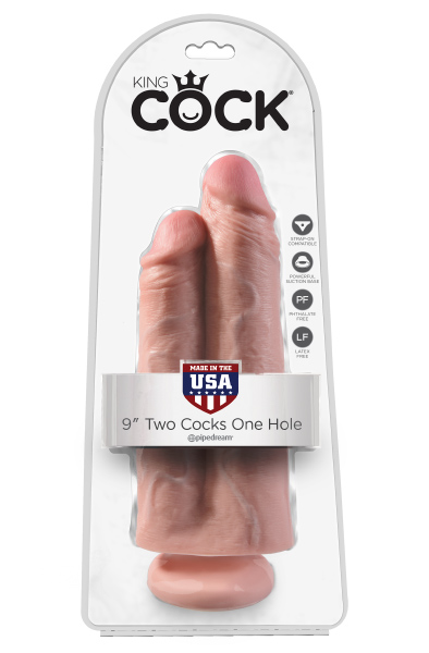 Pipedream King Cock Two Cocks One Hole 25 cm - Dubultā dildo 2
