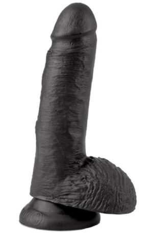 Pipedream King Cock With Balls Black 18 cm - Dildo 1
