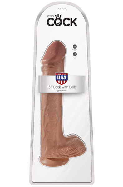 Pipedream King Cock With Balls Tan 33 cm - XL dildo 6