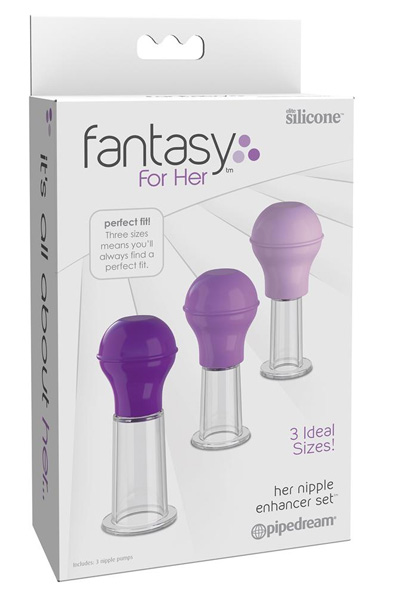 Pipedream Nipple Enhancer Set - Krūšu un klipu piesūcekņi 2