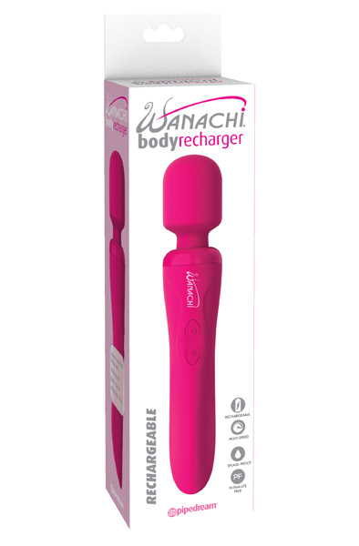 Pipedream Wanachi Body Recharger Pink - Burvju nūjiņa / masāžas zizlis 2