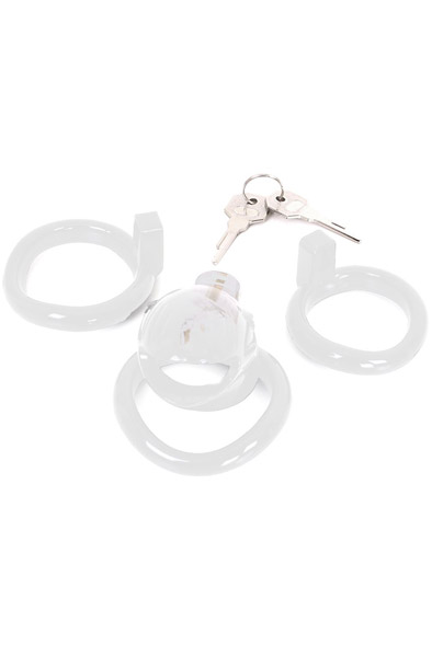 Plastic Chastity Cage Clear - Šķīstības būris 3
