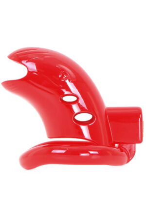 Plastic Chastity Cage Red - Šķīstības būris 1