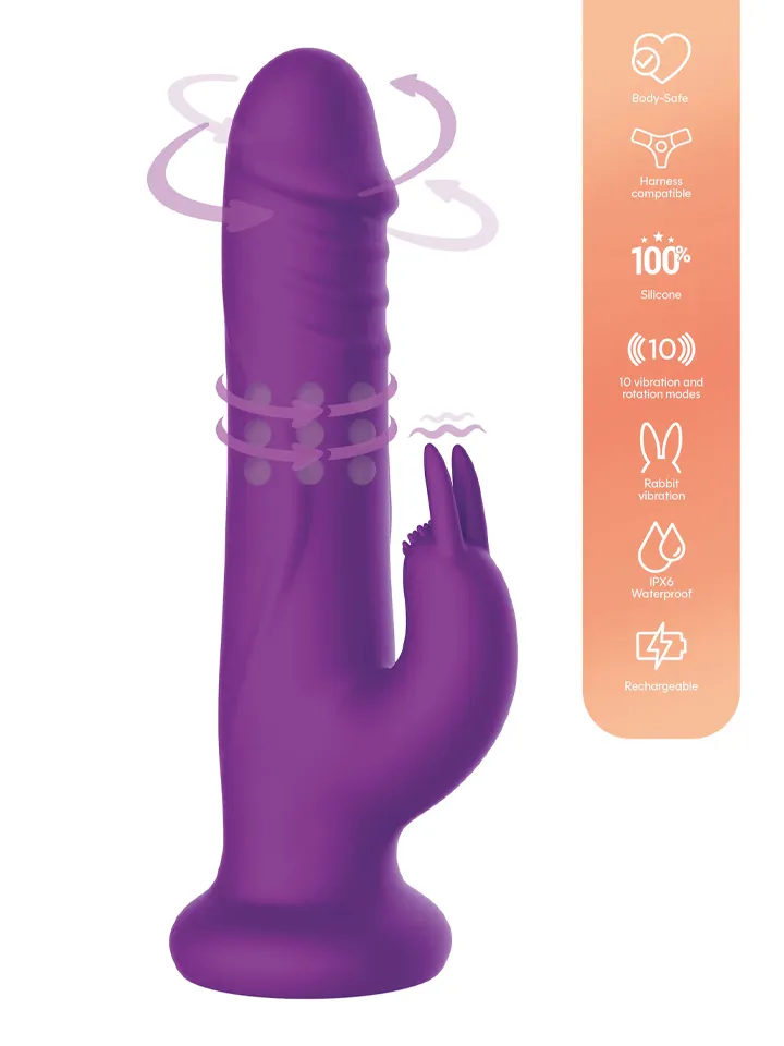 Playhouse Rotating Beads Rabbit Vibrator - Trušu vibrators 1 [full]