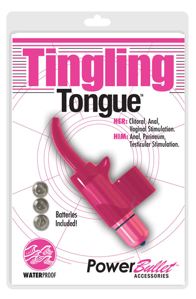 Power Bullet Tingling Tongue Pink - Pirkstu vibrators 2