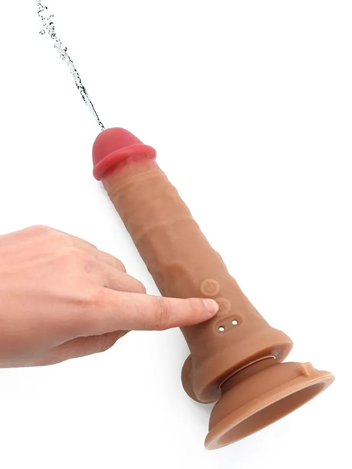 Power Squirt Vibration Dildo With Remote 23 cm - Smidzināšanas dildo 3 [full]