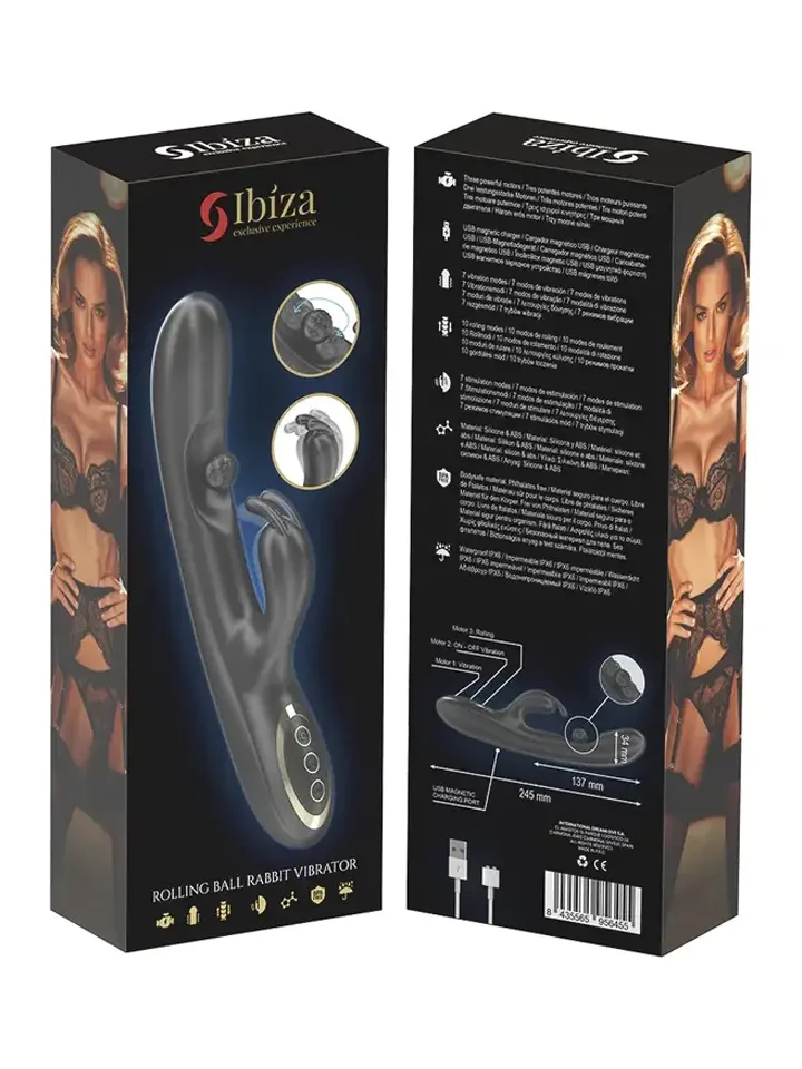 Powerful Rabbit Vibrator With Rolling Pearl - Trušu vibrators 4 [full]